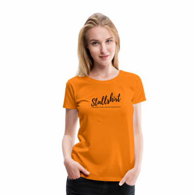 Frauen Premium T-Shirt - Orange (S)
