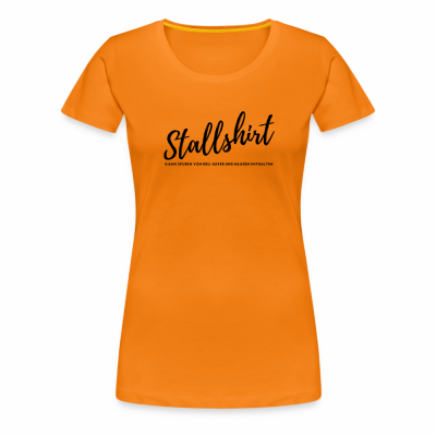 Frauen Premium T-Shirt - Orange (L)
