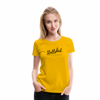 Frauen Premium T-Shirt - Sonnengelb (L)